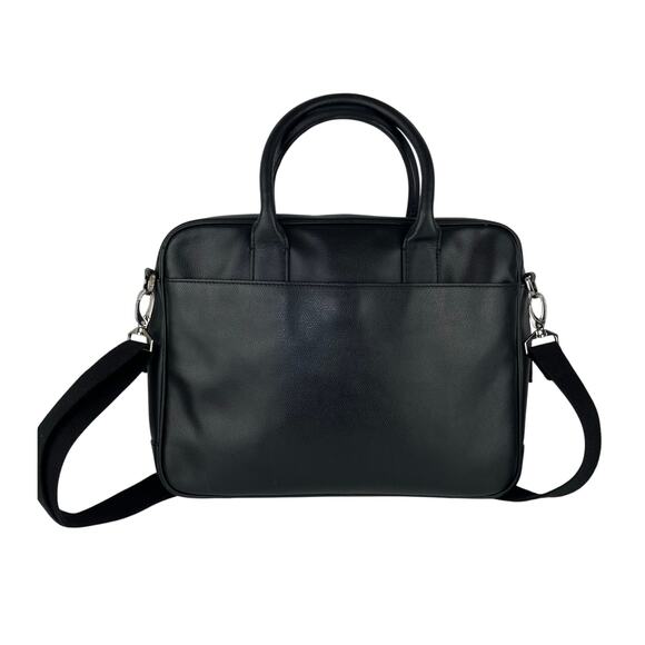 Michael Kors Compact Black Leather Briefcase Bag with Strap - Picture 3 of 8